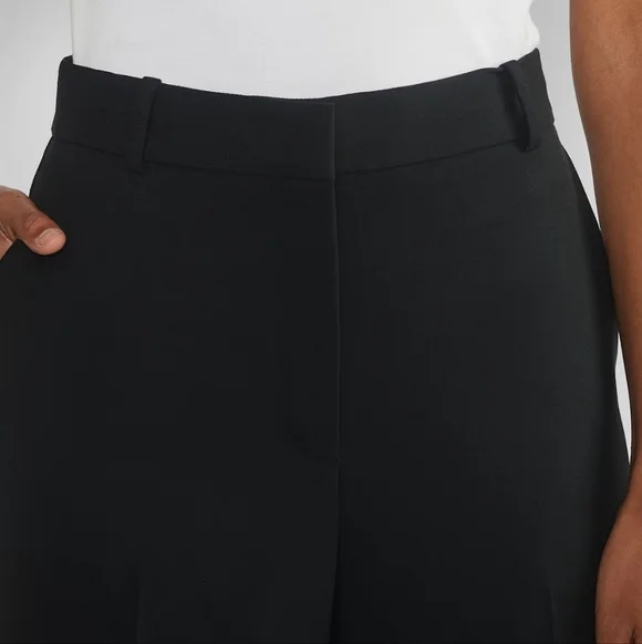 Aritzia Babaton Atelier Agency Pant Trousers City Twill Wide Leg Size 00 Black - Picture 6 of 14
